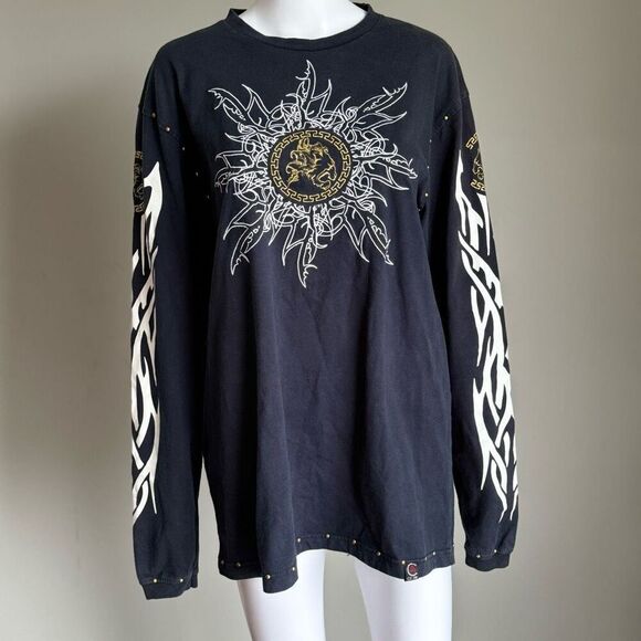 Vintage Y2K 90’s CEZER Embellished Embroidered Shirt - Picture 2 of 10